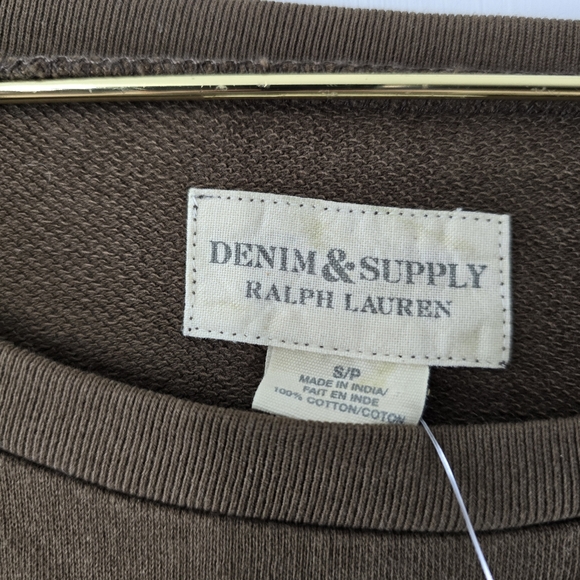 Ralph Lauren Denim & Supply Studded Dolman Batwing Long Sleeve Sweatshirt NWT S - Picture 5 of 10